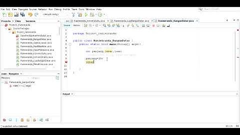 contoh program java netbeans menghitung luas bangun datar