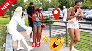 Park Lake Mall - Human Statue Prank 😂 Incredible Reactions in Bucharest