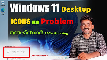 how to windows 11 desktop icons settings notworking problem solution