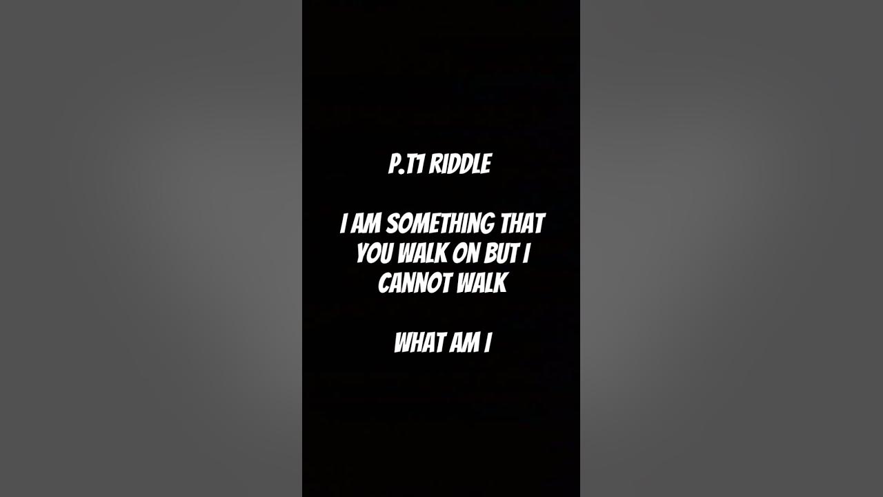 riddle p.t1 - YouTube