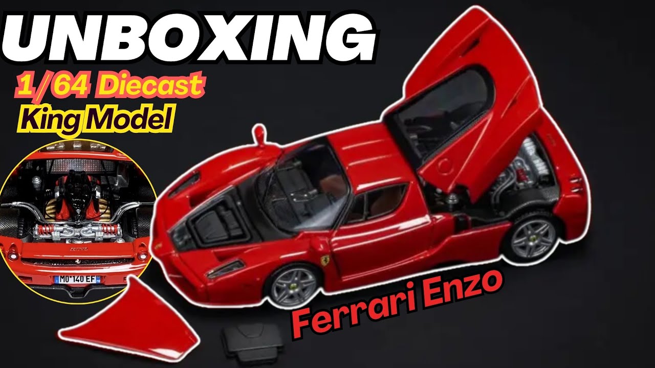 Unboxing】KM 1/64 Ferrari Enzo #km - YouTube