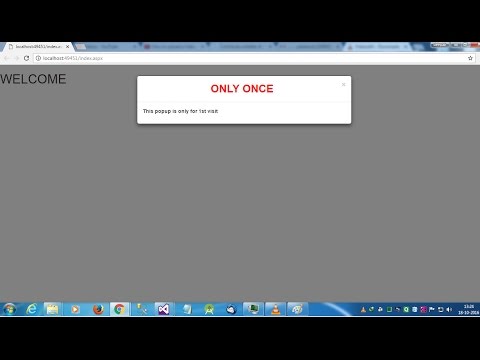 modal popup using jquery, only once
