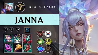 Janna Support vs Rakan - KR Grandmaster Patch 26.02