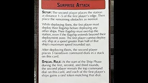 How-to play Objective "Surprise Attack" - Star Wars Armada Explained (SWAE)
