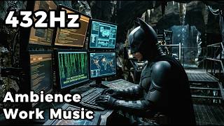 BATMAN FOCUS MODE 🦇 432Hz Alpha Waves Deep Focus Binaural Beats for Late Night Studying
