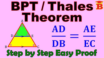 Basic Proportionality Theorem / Easy Steps