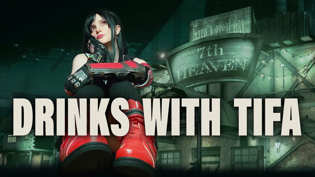 I Made the Coolest FF7 Themed Cocktails & Mocktails in Tifa Cosplay!