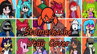 Stomache but Every Turn a Different Character Sings (FNF Stomache Everyone Sings) - [UTAU Cover]