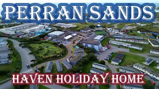 Drone Flyover Reveals Hidden Coastal Camping Paradise Perran Sands Haven Holiday Resort