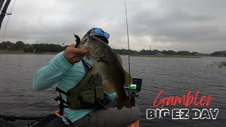 Kayak Bass Fishing  BIG EZ DAY!