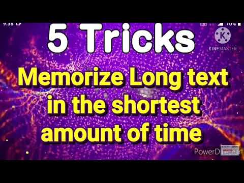 5 tricks for memorize long text in shortest amount of time😊😊🤗