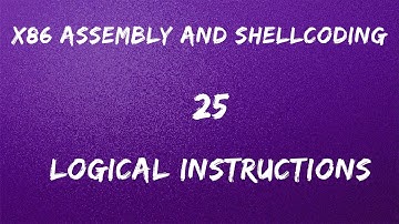 x86 Assembly and Shellcoding - 25 Logical Instructions