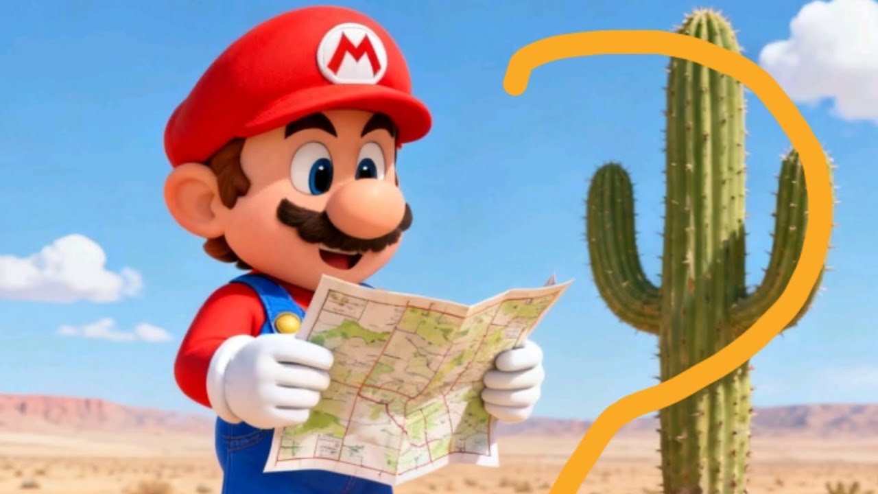 Visitando el desierto encandecente Super Mario 3