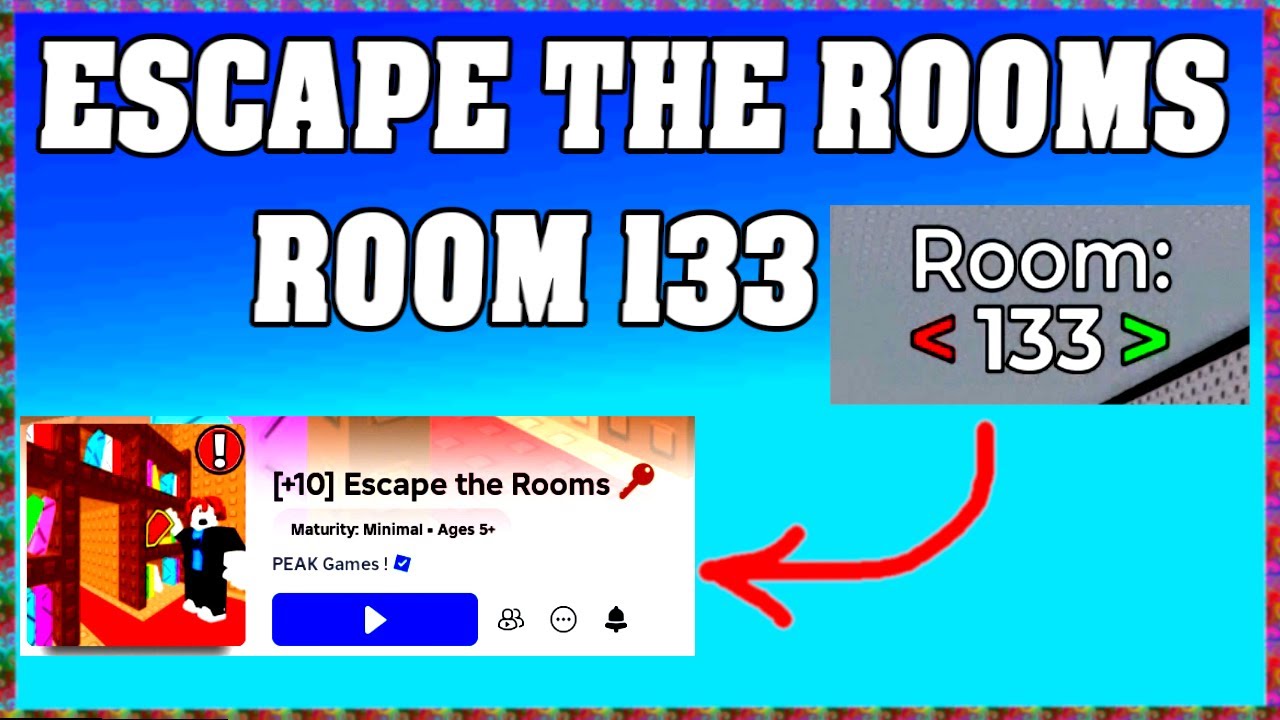 ROOM 133 ESCAPE THE ROOMS Roblox Walkthrough [Full Guide English] - YouTube