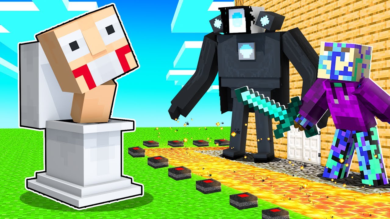 I Hired SKIBIDI CAMERAMAN to DEFEND My House in Minecraft!