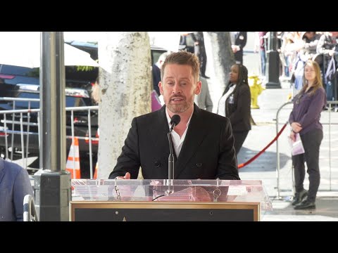 Macaulay Culkin Speech at his Hollywood Walk of Fame Star Ceremony