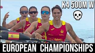 K4 500M W Final A 🚀 Holy Sh%T 💀 Europe Sprint Championships Montemor - O - Velho Portugal