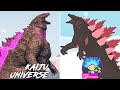 Drawing Cartoons Vs Kaiju Universe Evolved Godzilla Comparison