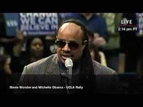 Obama - Stevie Wonder at UCLA