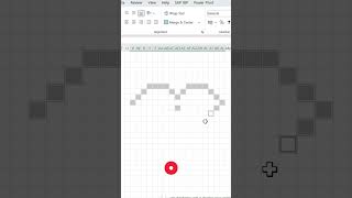 What is Pixel Art in Excel              #excel #fun