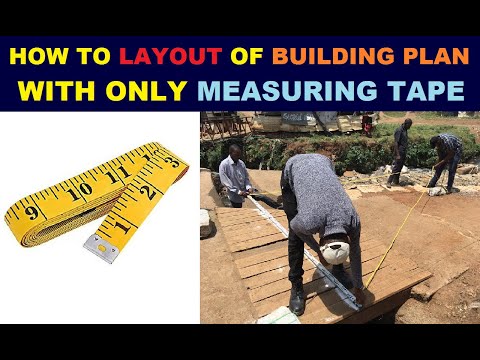 How to Layout of Building Plan with Just Measuring Tape | 3,4,5 Rule | By Learning Technology