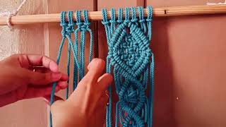 Macrame wall hanging tutorial | Diy Macrame knots
