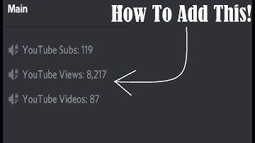 Discord: How to add Youtube Stats to a Discord Server