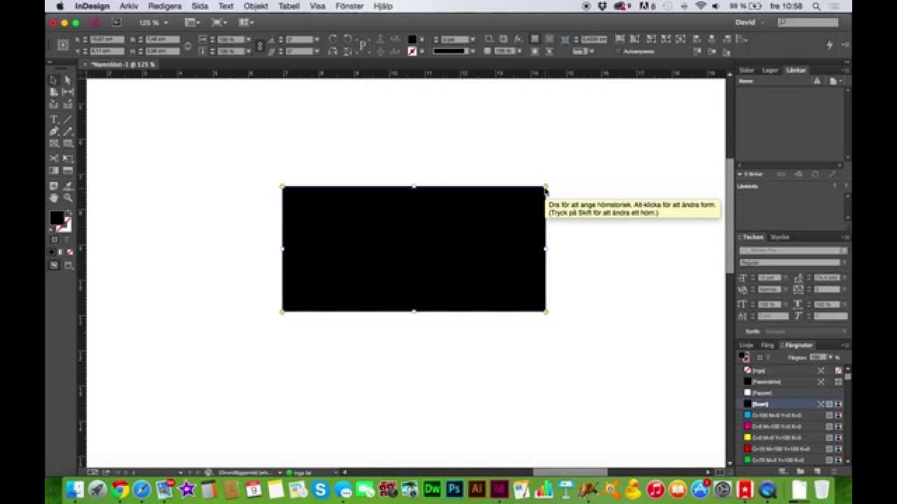 Skapa runda hörn i Adobe InDesign CC - YouTube