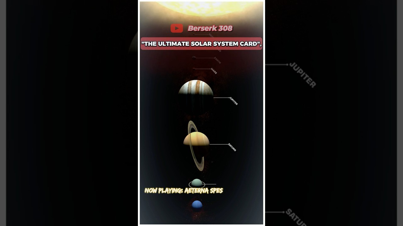 The Solar System in The BerserK DeX #cards #knowledge #bk308 #discordbot #solarsystem #shorts