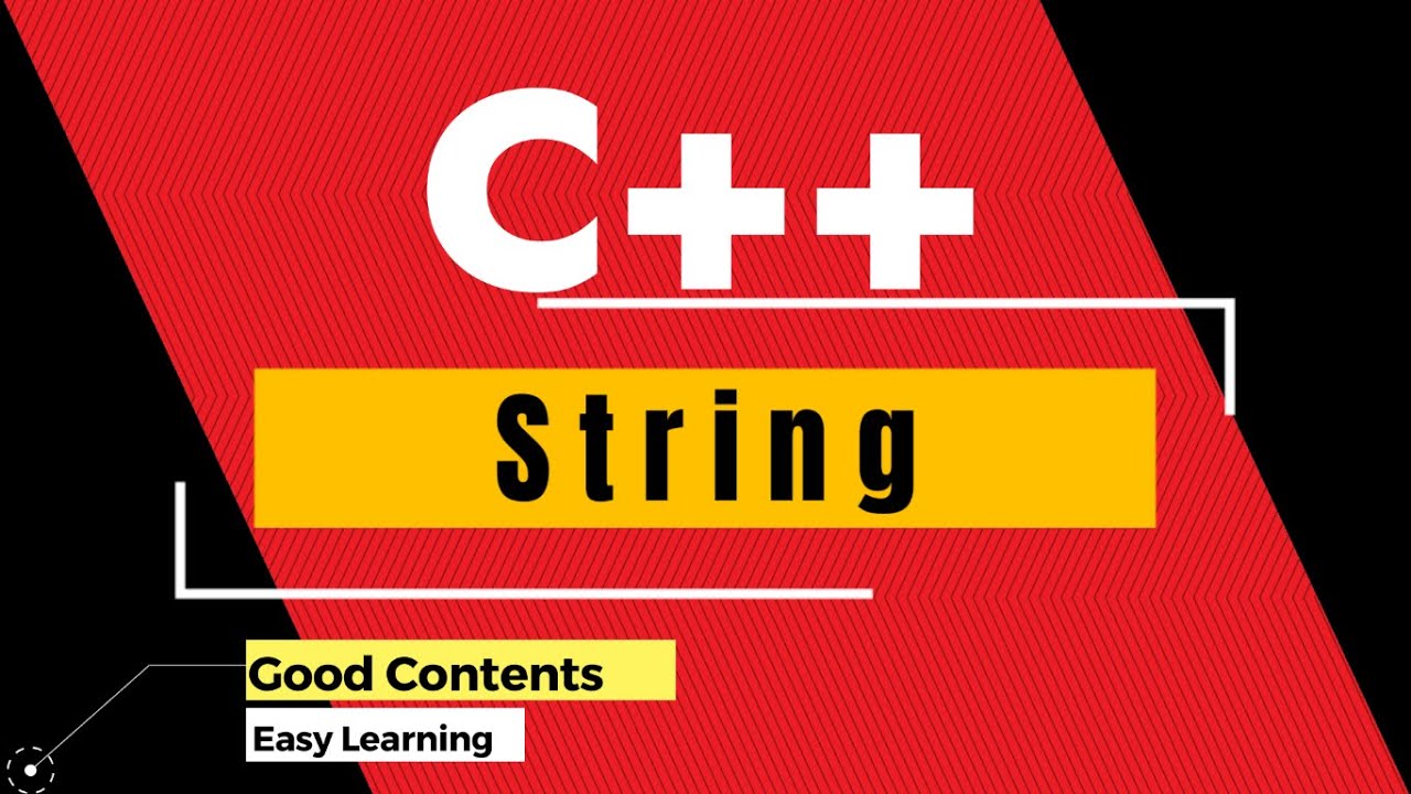 String in C++ | part 21 - YouTube
