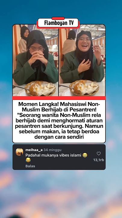 Non-Muslim Female Student Wears Hijab at Islamic Boarding School! #shorts #viralnews