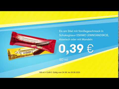 Eis am Stiel in Schokoglasur ESKIMO LENINGRADSKOE // Top Angebote Mix Markt 24.08.-29.08.2020
