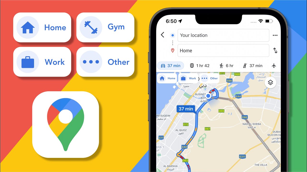 Save My Location As Home How To Save My Home, Work & Other Locations On Google Map On All Iphone All  Ios - Youtube