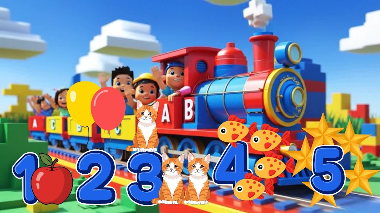 Number 1 – 🍎| Number 2 – 🎈🎈| Number 3 – 🐱🐱🐱| Number 4 – 🐟🐟🐟🐟| Number 5 – Five Stars