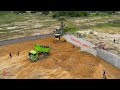Ultimate Update 100% Complete In Project Landfilling Process Team Trucks KOMATS&#39;U Dozer Push Stones
