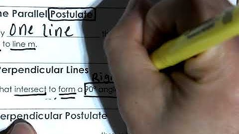 Unit 3 Day 1 Parallel and Perpendicular Lines and Conditional Statements Vocab Video