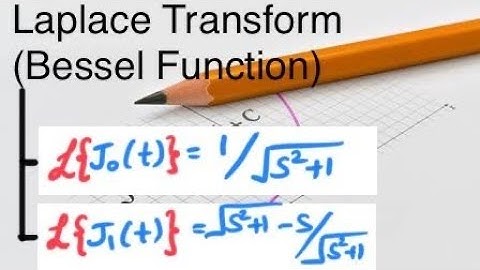 #10||Laplace transform of Bessel function||Maths for Graduates