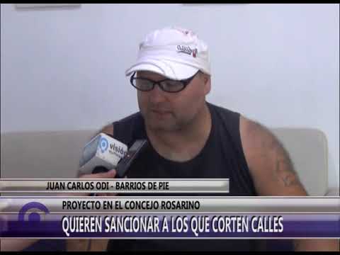 D705 NOTA JUAN CARLOS ODI   BARRIOS DE PIE   QUIEREN SANCIONAR A LOS QUE CORTEN CALLES