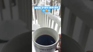 Waking Up With Snow View  snow snowfall snowview 