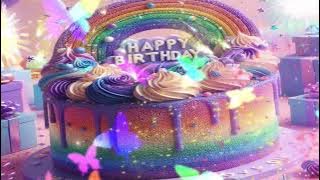 💎Happy birthday song remix💎countdown 3.2.1 | animated cake birthday video happy birthday u rainbow🌈💎