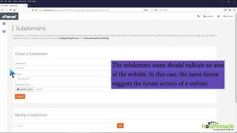 How to Create a Subdomain in cPanel with HostPinnacle