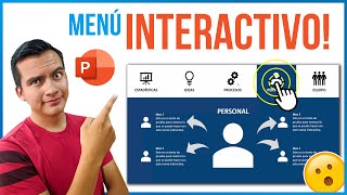 👉Sorprendente Infografía con MENU INTERACTIVO en PowerPoint ✅ FÁCIL✅