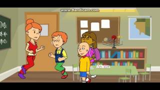 Caillou Behaves During The Fire Drillgrounded.