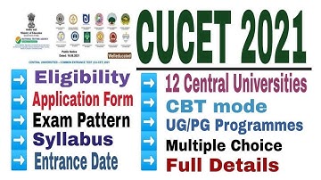 CUCET Application form 2021|NTA CUCET 2021Application form|cucet ka online form kaise apply karen