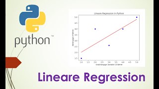 Lineare Regression in Python. Einfaches Modell mit zwei Variablen