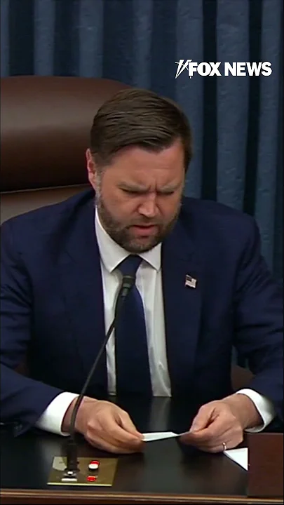 WATCH: JD Vance breaks Senate tie to pass ‘big, beautiful bill’ #shorts #usa #trump #senate #vance