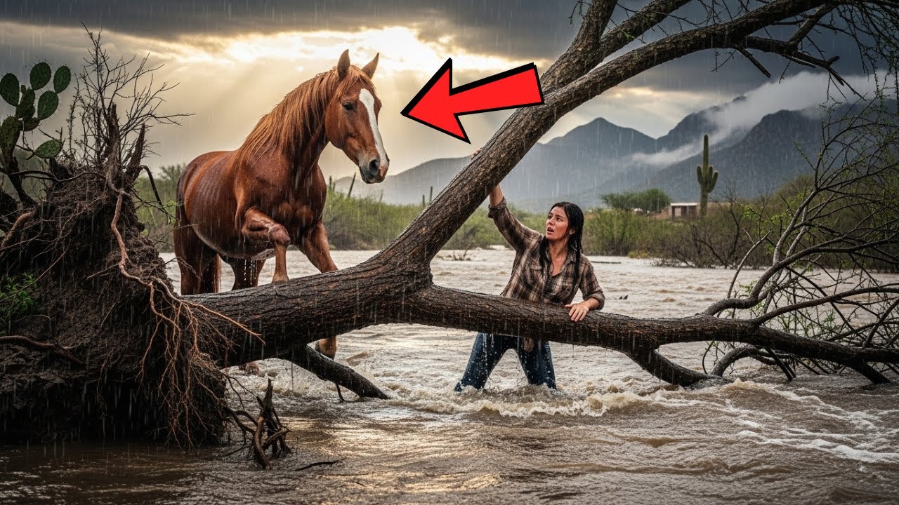 El Caballo Salvaje Encontró a una Mujer Colgando de un Árbol… Lo Que Hizo Dejó a Todos Sin Palabras