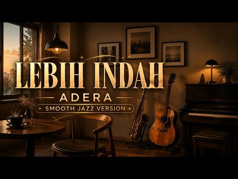🎷 LEBIH INDAH - ADERA | Smooth Jazz Version ☕ Relaxing Cafe Music 2026 | 4K