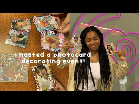 visiting saranghello + hosting a photocard decorating event
