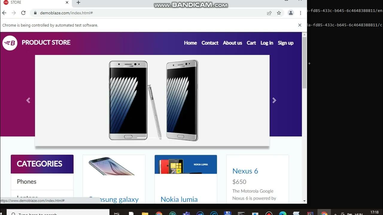 Javascript, Selenium, Cucumber Demoblaze web test YouTube